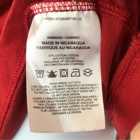 Nike Dri-Fit "The Nike Tee" Red Tee - Picture 6 of 9